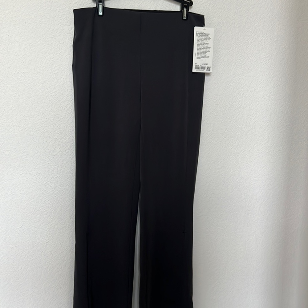Lululemon Brushed Softstreme Ribbed Zip Flared Pant 32.5" sz10 NWT